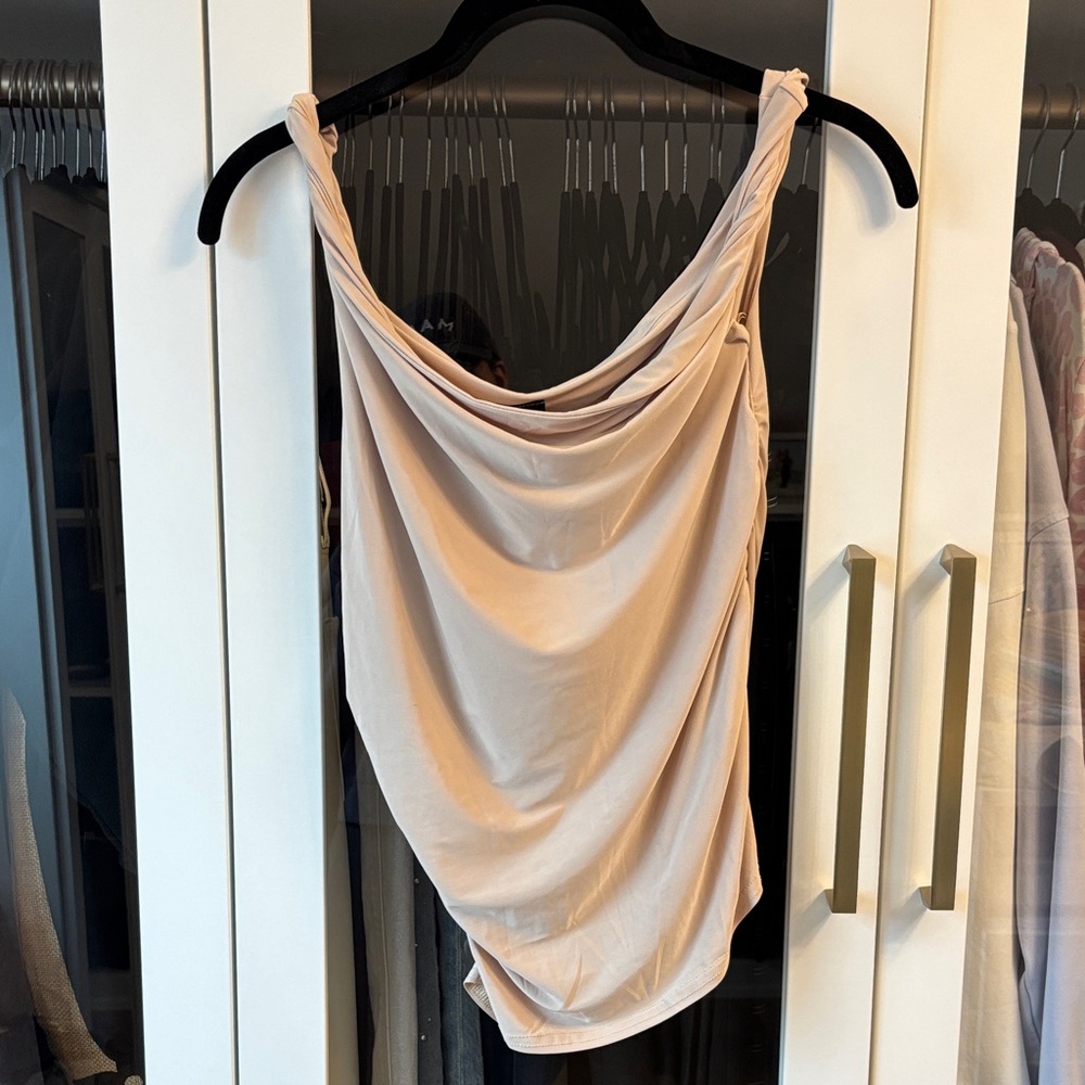 NWT Winsdor Draped Sleeveless Cowl Neck Top